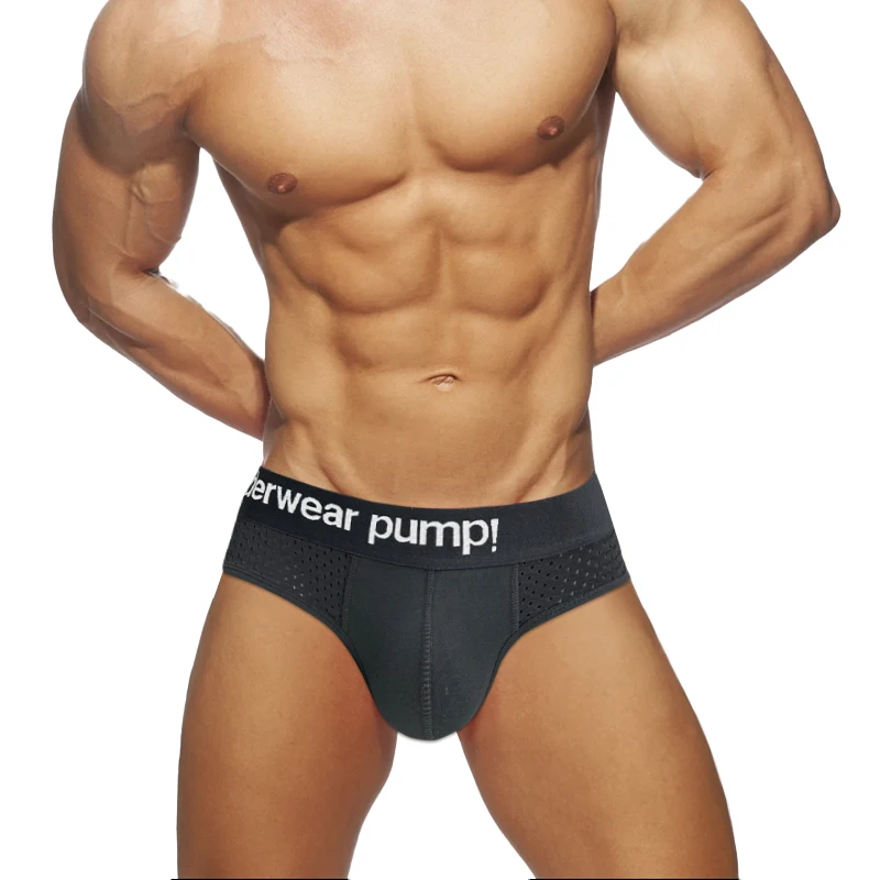 

Men's Underwear: Hot Sale Cotton Breathable Briefs with Fine Mesh, Gay & Sexy, Quick Dry for Men