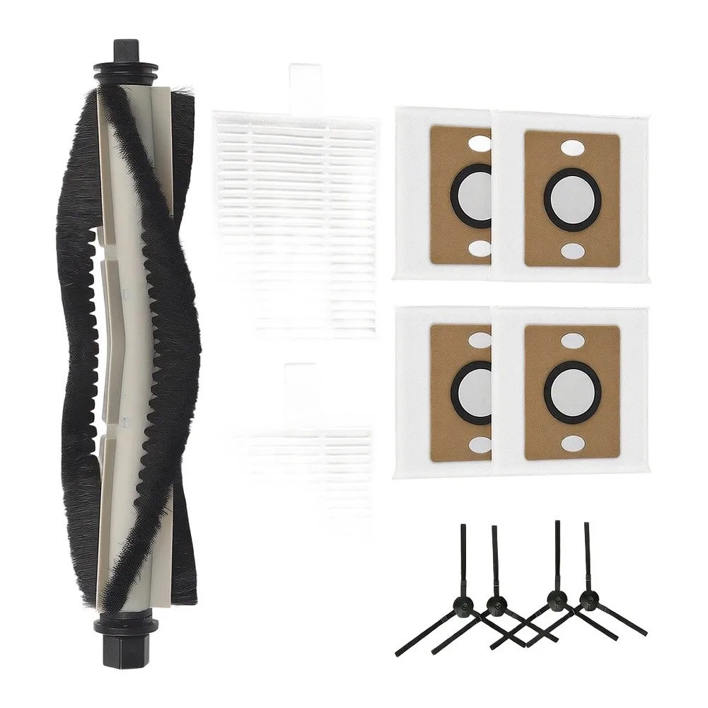 Main Brush Set A30 for Pro Replacement 3.3L Bag Capacity Plastic Filter Paper Easy Snap-in Installation For ILIFE A30 Pro