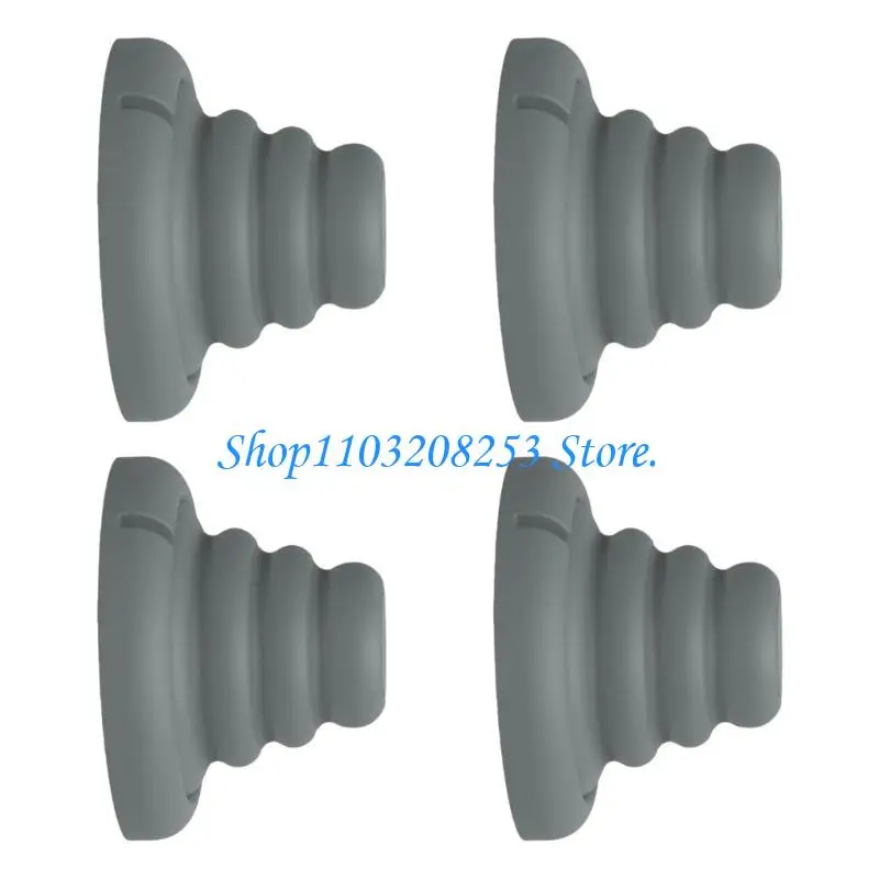 

R6FA 4pcs Wall & Furniture Shielding Silicone Buffers Bump Guards for Impact Absorption
