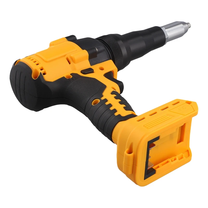 Brushless Electric Riveter Gun 3-6Mm Rivet Cordless Riveting Tool Screwdriver  For Dewalt 18V 20V Battery (No Battery)