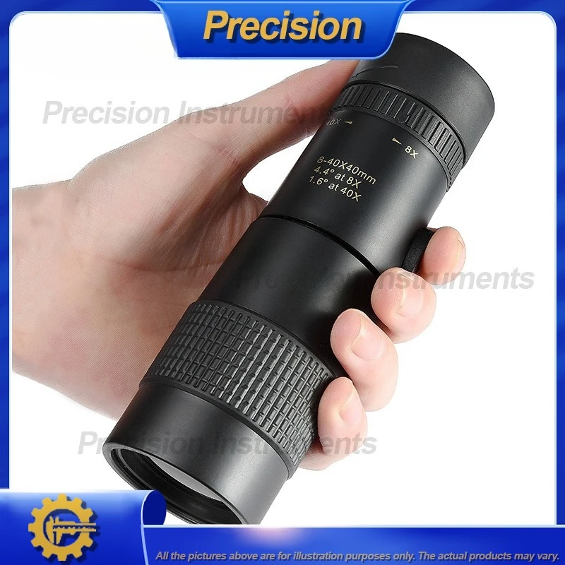 

Монокулярный телескоп 2026, 8-40x40, водонепроницаемый уличный прицел ночного видения с большим увеличением для наблюдения за птицами и просмотра дикой природы