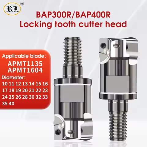 RL Locking Knife Head BAP300R BAP400R Seismic Lock -type Milling Cutter Head Threaded Knife Header Can Be Replaced