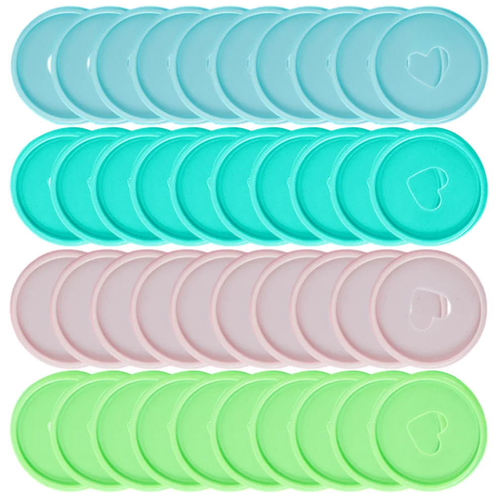 

80pcs Macaron Heart Shaped Binder Discs 24mm Loose Leaf Binding Supplies Planner Binder Discs Accessories