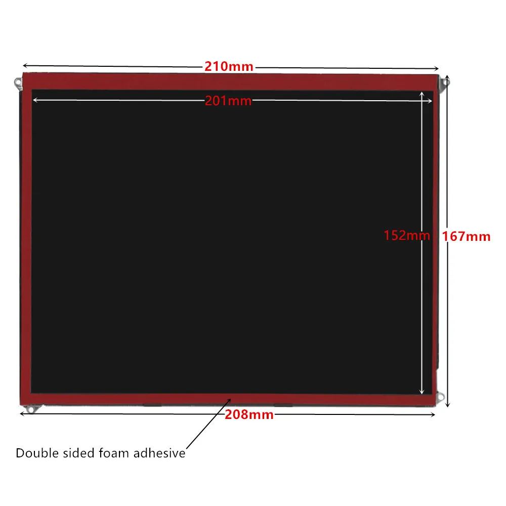 Imagem -04 - Tela de Lcd Controle dp Driver Board Monitor de Tela Secundária do Computador Faça Você Mesmo Ipad Lp097qx1-spa1 Lp097ql01 97