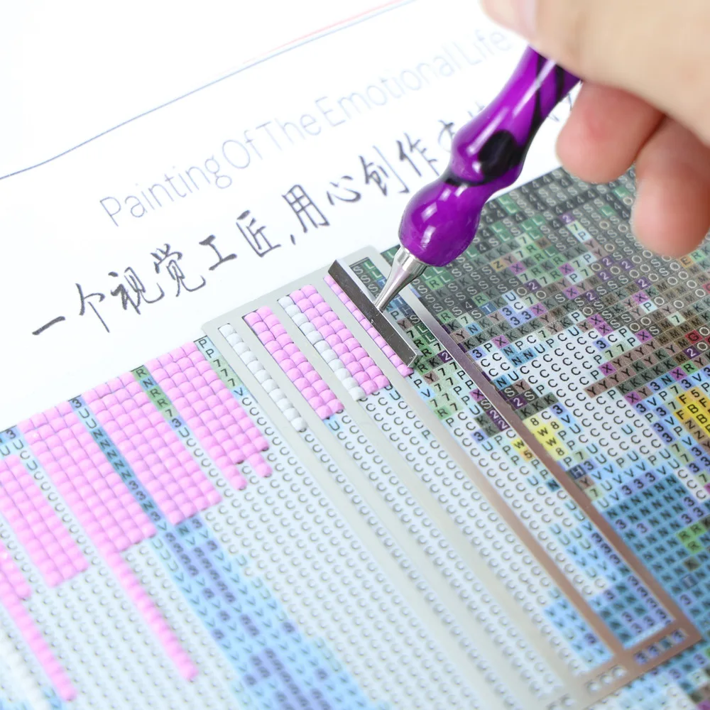 

Diamond Painting Stainless Steel Positioning Ruler Mesh Ruler 5D DIY Diamond Embroidery Accessories Point Drill Auxiliary Tool