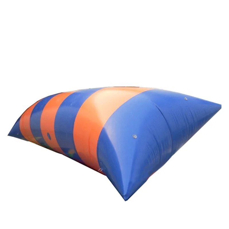 Free Shipping 5x2m 0.9mm PVC Inflatable Trampoline Water Pillow Water Blob Jump Inflatable Jumping Jump Bed On Water