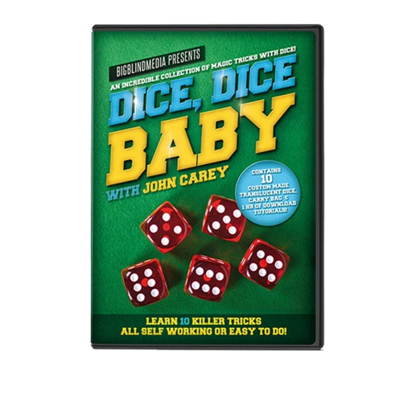 

Dice Dice Baby with John Carey (Props and Online Instructions) Close up Magic Tricks Gimmicks Illusions Magician Dice Vanishing