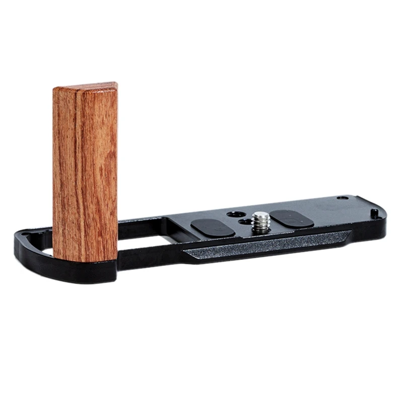 Top-L-Handle Wooden Grip Photo Expansion Quick Release Plate Bracket For Panasonic Lumix S9 Camera Accessories