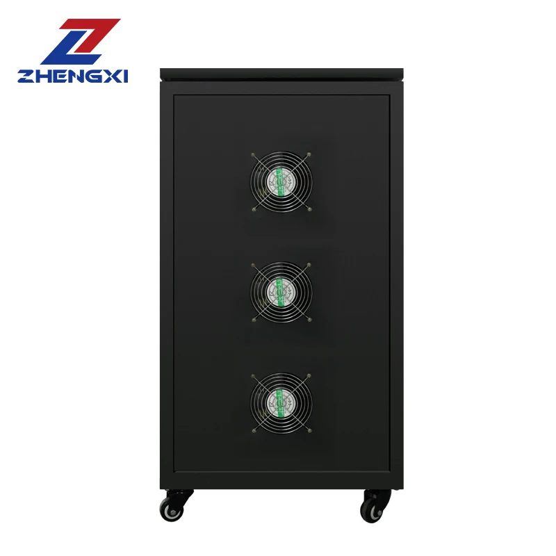 Three-Phase Automatic Voltage Regulators/Stabilizers 10KVA 20KVA 30KVA 50KVA 100KVA Range AC 380V Industrial Machines