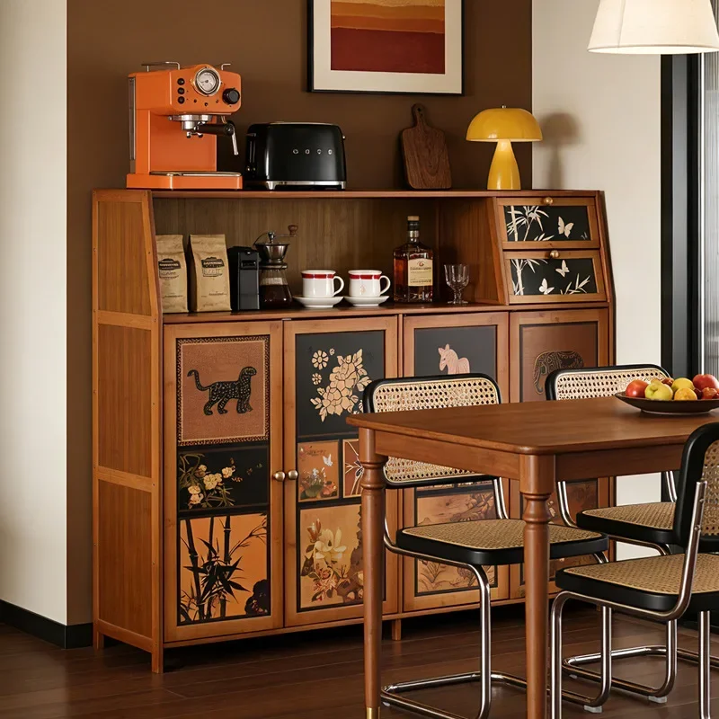 Factory Durable Kitchen Shelves Floor-to-ceiling Multi-layer Storage Cabinets Household Cupboards Multifunctional Cabinets