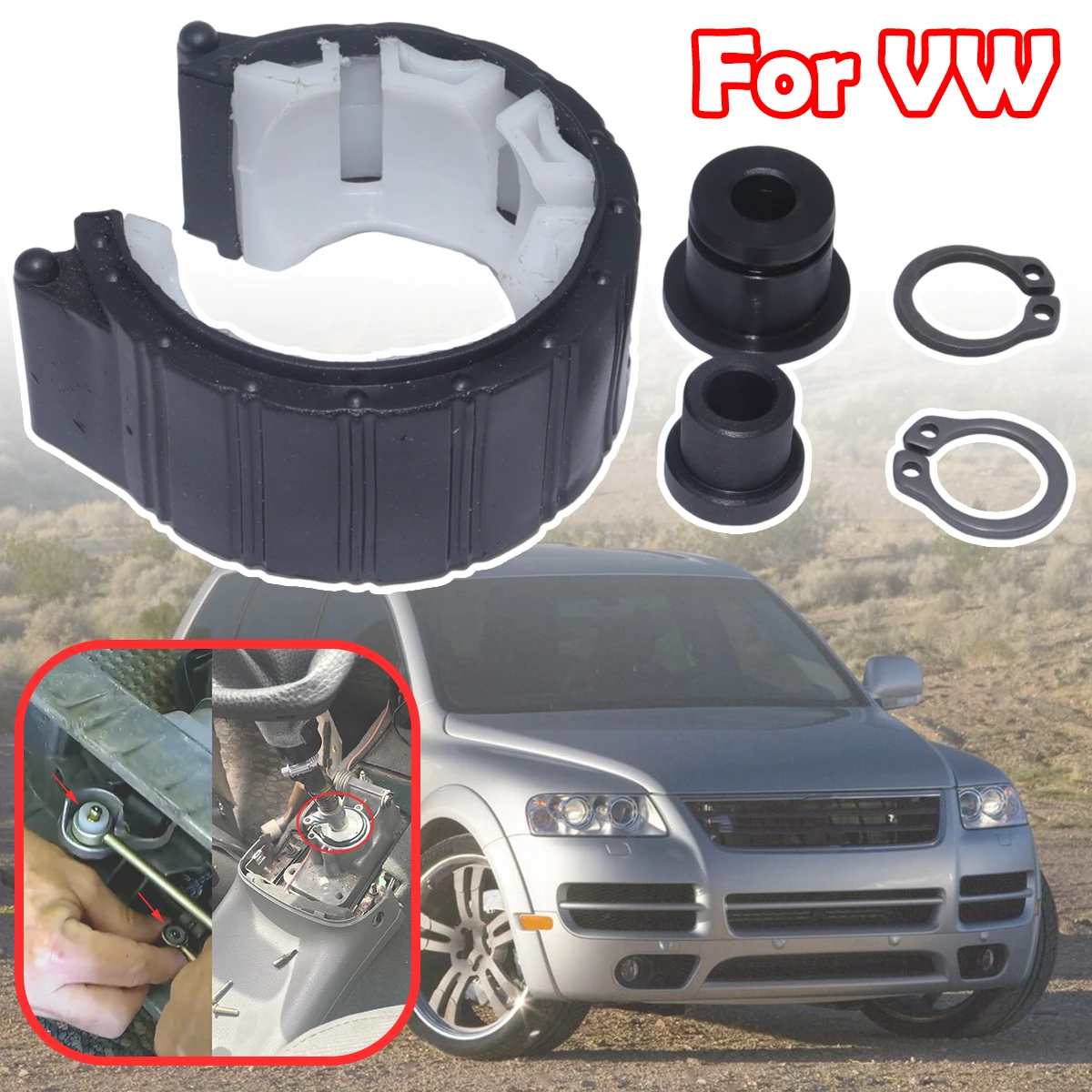 

For VW Golf MK4 Polo Jetta Bora Sharan Shift Cable Bushing Shifter Bearing Shell Gearstick Rod Damping Pivot Replacement Parts