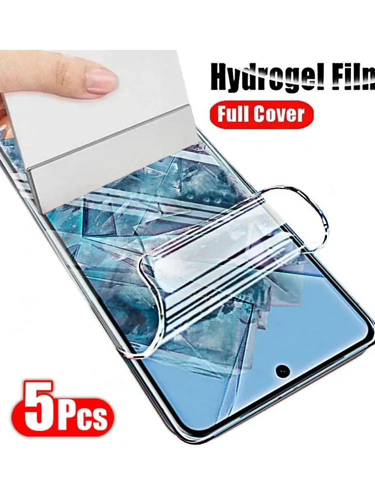5 SZTUK Folia Hydrożelowa na Ekran Google Pixel 10 9 Pro XL 9A 8 7 Pro 8A, Ochraniacz Ekranu na Google Pixel 7A 6A 6 Pro 5 4A 4 XL, Osłona Tylna — 2