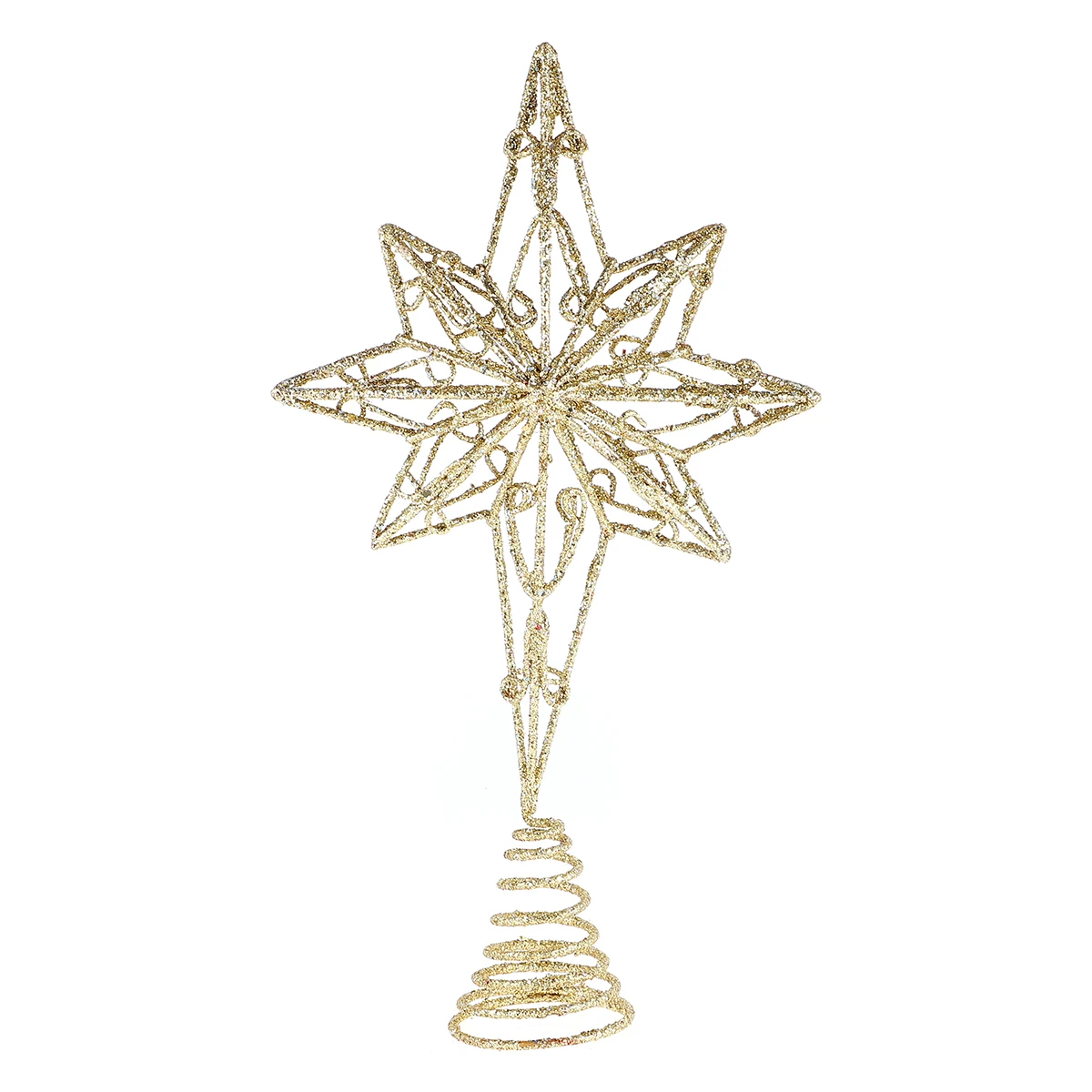

Tree Top Star Toppers for of Decoration Pentagram No Lights Wrought Iron Holiday