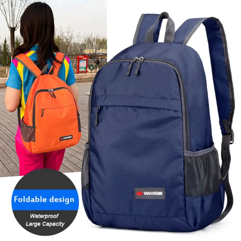 

Casual Foldable Travel Backpack Ultra-light Oxford Cloth Student School Bag Large Capacity Waterproof Outdoor Mountaineering Bag