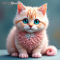 Evershine 5D DIY Diamond Embroidery Cat Animal Painting Suitable For Beginners Diamond Mosaic New Arrival Handmade Hobby