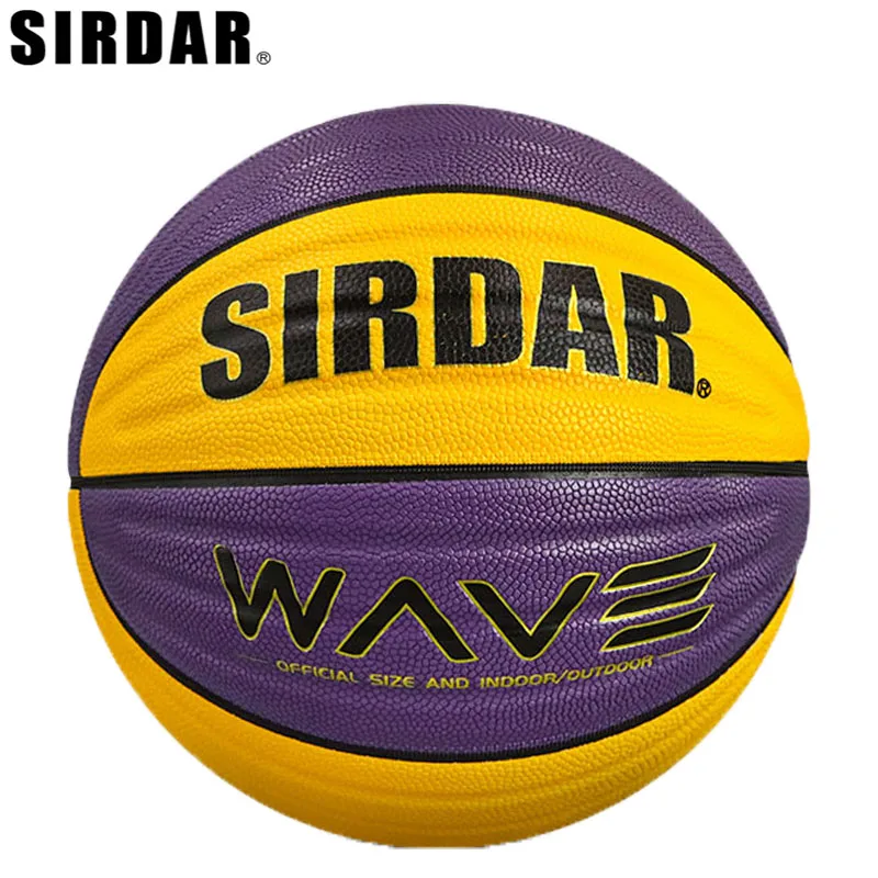 

SIRDAR Basketball 5 6 7 EZ-K purple yellow PU Outdoor Indoor Balls Women Youth Man Match Training Basketalls