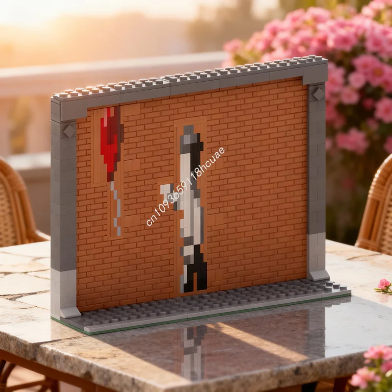 

500pcs MOC Minifig Balloon Graffiti Modular Streetscape Model Building Blocks Construction Christmas Gifts Education Toys Brick