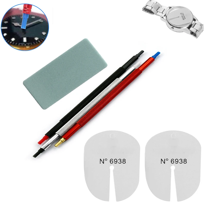 2/6PCS Watch Dial Protector Pads For Removing Changing Watch Wristwatch Hands Watch Part Repair Accessory For Watchmaker Set
