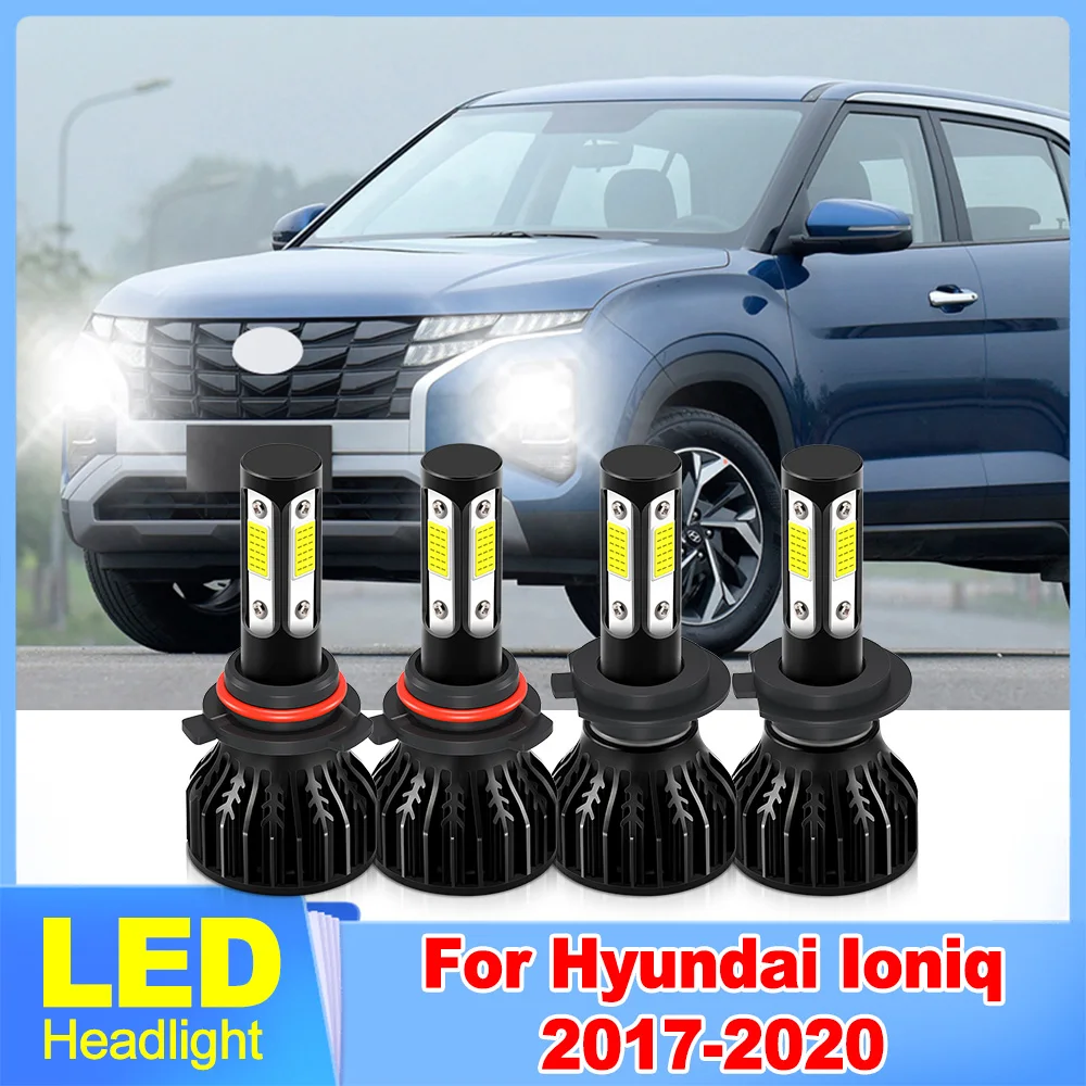 

Светодиодная фара 6000K белого цвета 40000LM дальнего ближнего света Автомобильный фонарь для Hyundai Ioniq 2017 2018 2019 2020 Plug and Play