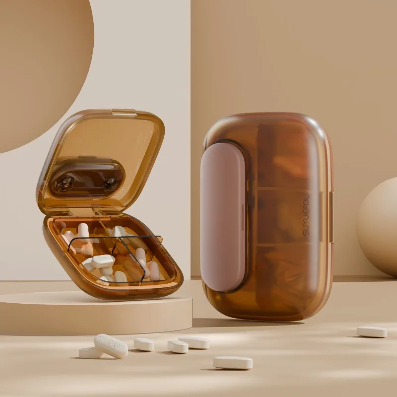 Pill Box Portable Mini Daily Three Meals Medicine Organizer for Carrying Tablets Pills and Health Supplements