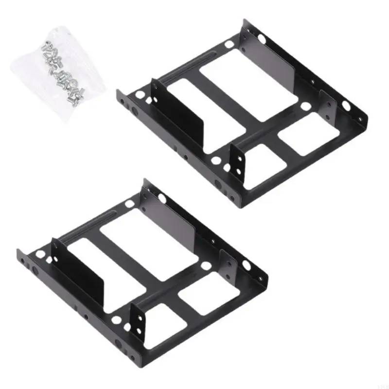 

652F Metal SSD HDDs Holder Converts 2.5inch to 3.5inch Hard Bay with Easy Installation Screws