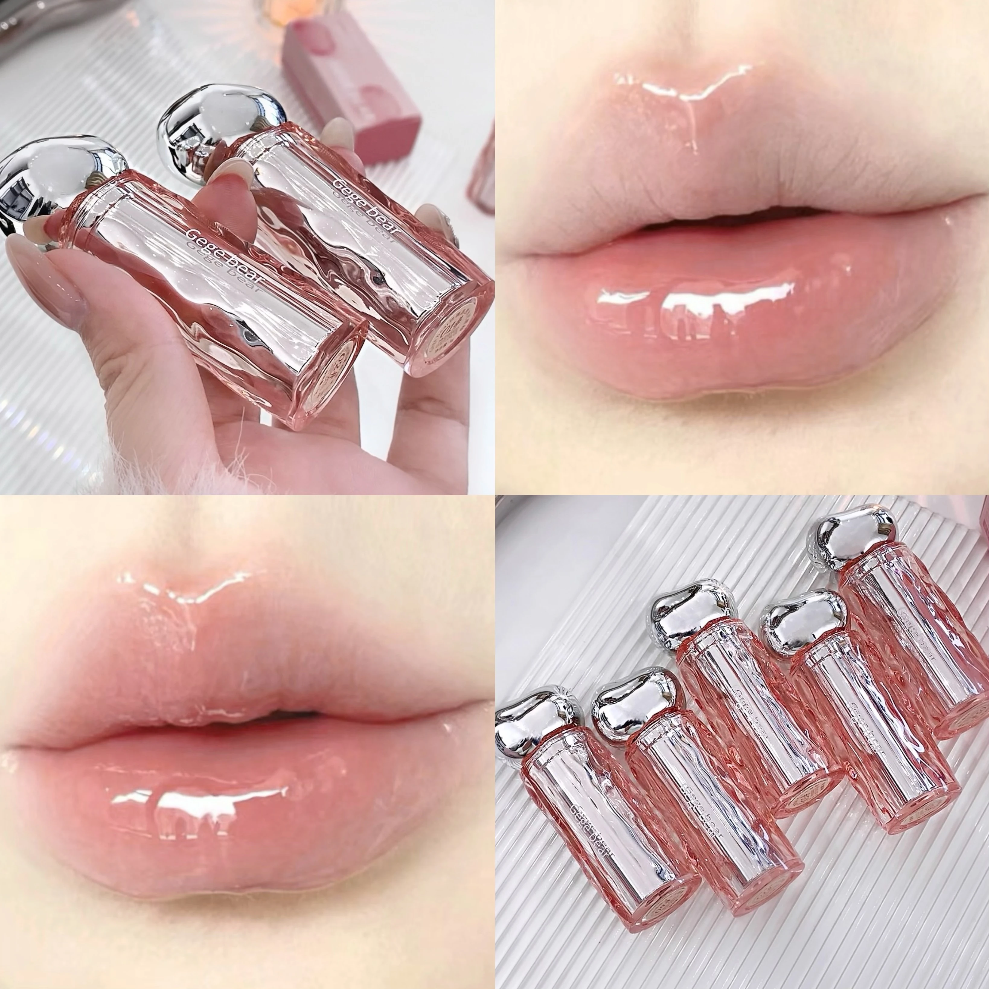 Lip Gloss Long-lasting Moisturizing Easy Halo-dyeing Waterproof Mirror Water Glass Lip Gloss Transparent Color Cosmetics