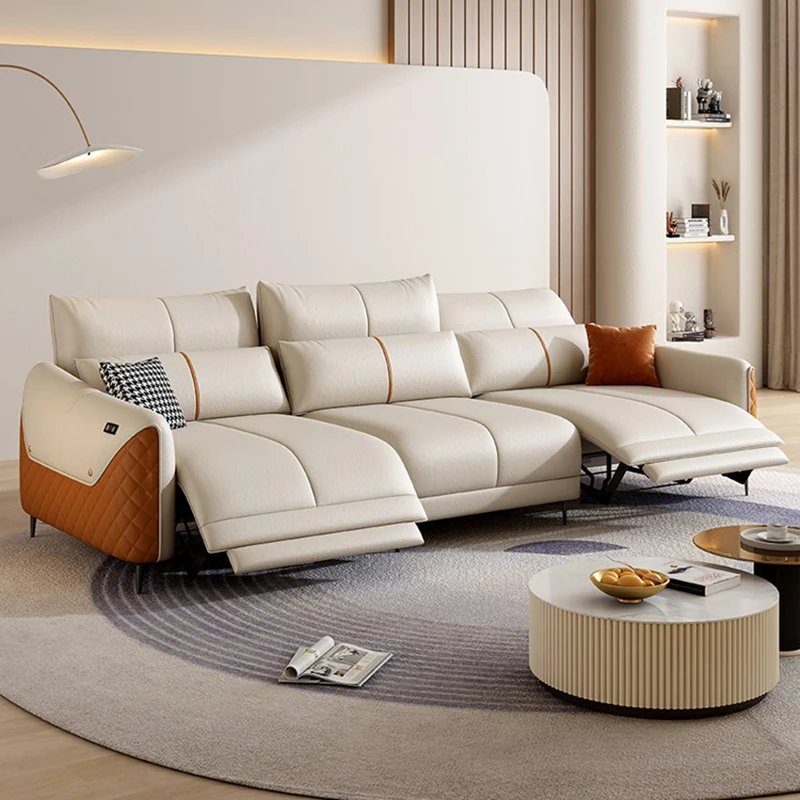 

Leather Designer Living Room Sofas Lazy Lounge Nordic Luxury Living Room Sofas Modern White Sillones Individuales Couch Set