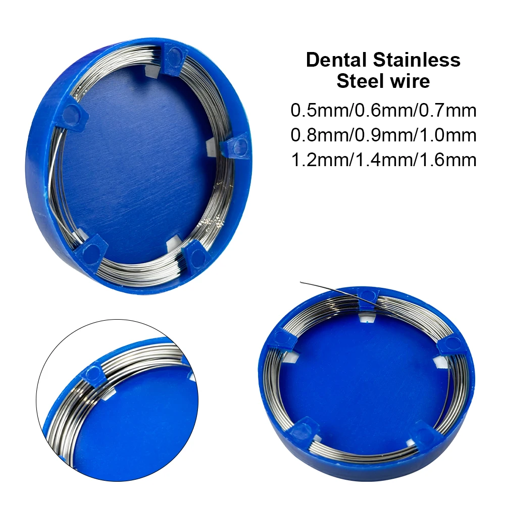 1 Roll Orthodontics Stainless Steel Bow Wire Orthodontic Braces Steel Wire Dental Surgery Metal Wire Instruments Dental Tools