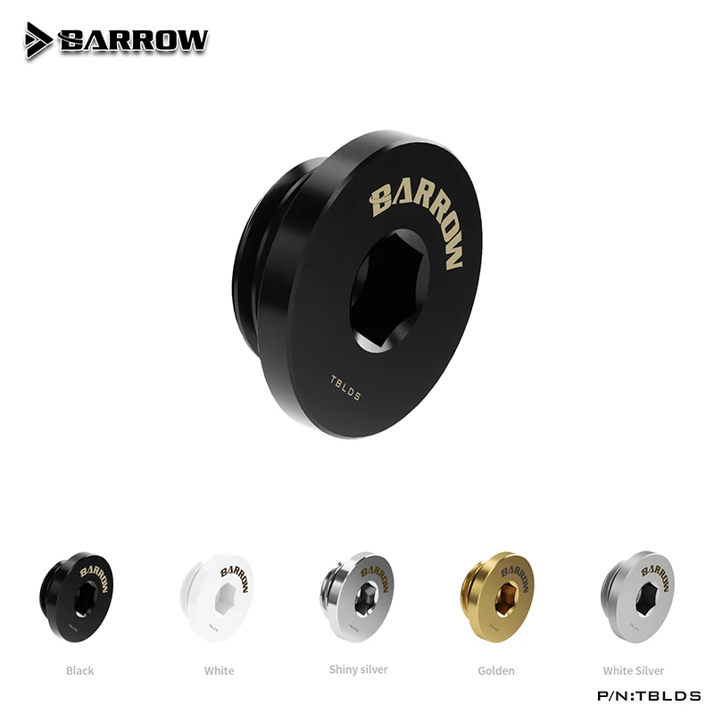 

BARROW G1/4 "супер тонкий замок, скрытая водяная охлаждающая жидкость, винтовая заглушка, фитинги, черный/яркий серебристый/белый/золотой, TBLDS