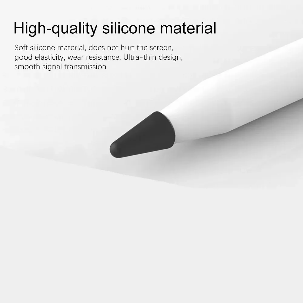 50/1 pçs capa de silicone para apple lápis ponta caso para apple lápis 1st 2nd gen nib protetor cobre usb c stylus caneta ponta boné