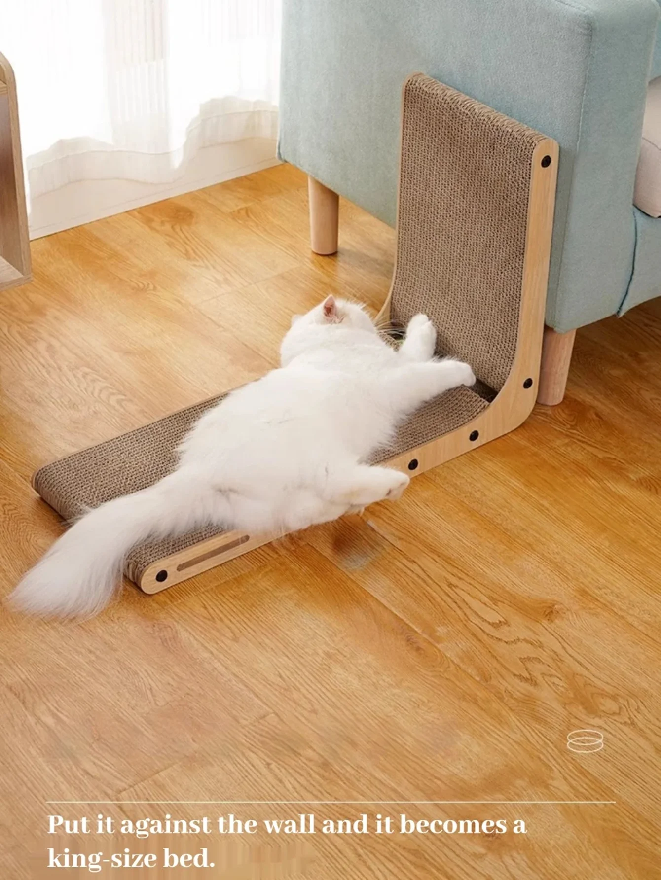 L-shape Vertical Cat Scratching Board Wear-resistant and Scratch-resistant Cat Scratch Furniture Protector Post Kitten Products