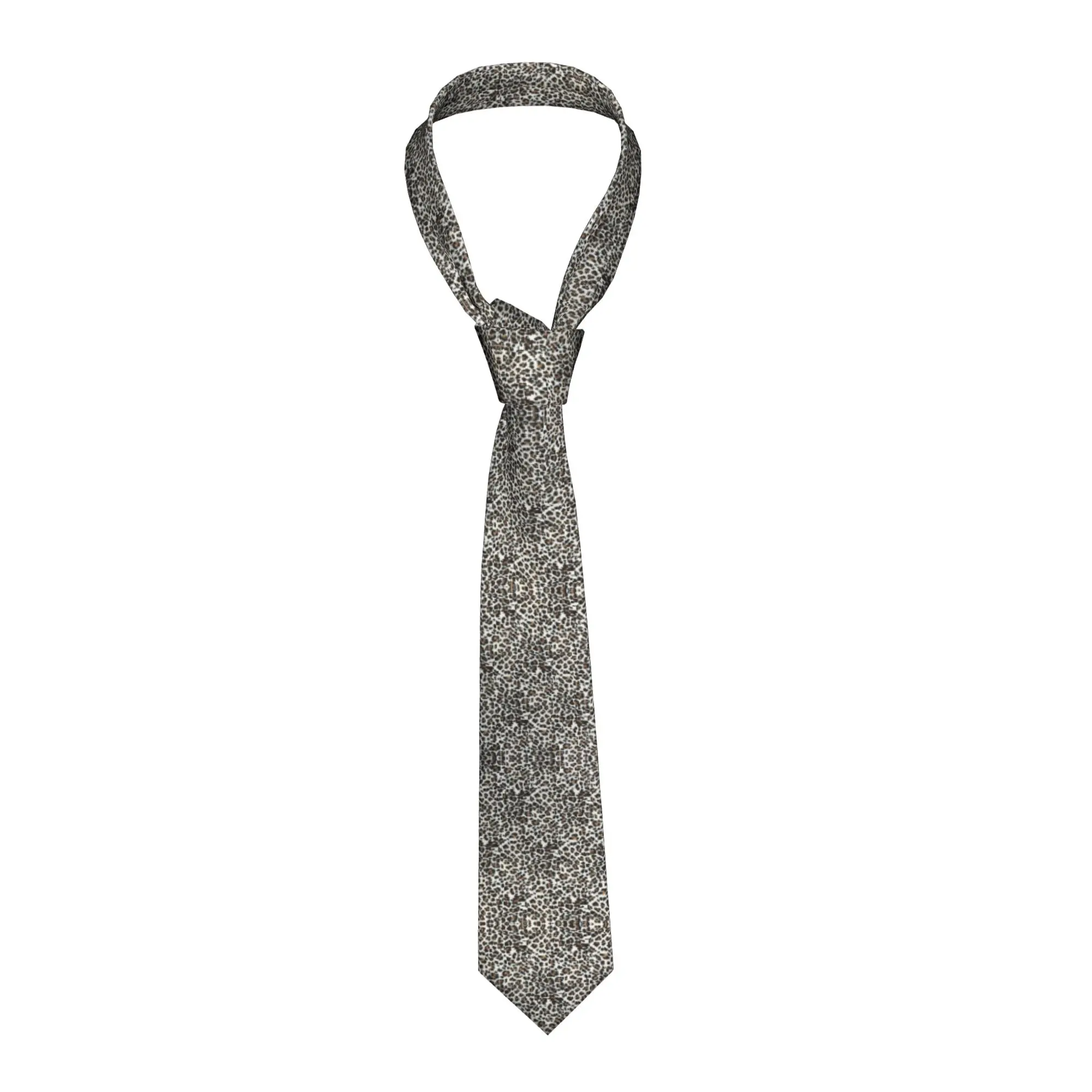 

Мужской модный шелковый галстук с принтом под леопарда и камуфляжем для бизнеса