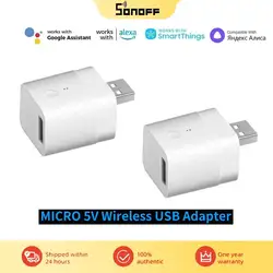 SONOFF Micro Mini 5V Wireless USB Smart Adaptor Smart Home eWelink APP Remote Switch Works With Alexa Google Home Alice