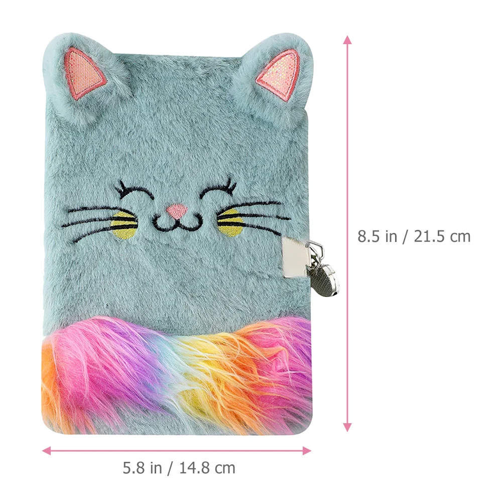 Imagem -02 - Plush mi Note Notebook para Crianças Hairy Journal Girls Drawing Notepad Fluffy Diary Animais