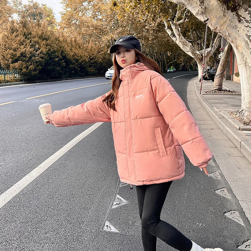 

2022 Winter Clothes Women New Fashion Kpop Loose Versatile Down Cotton Jacket Short Casual Coat Clothes