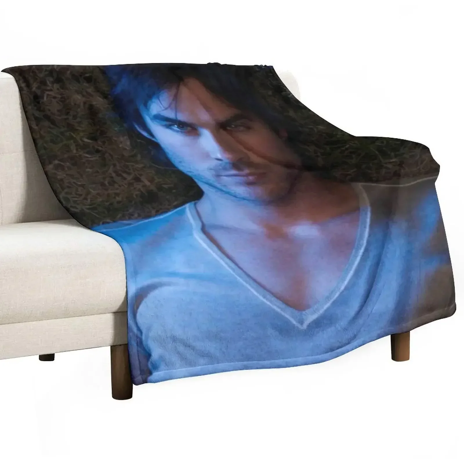 Ian Somerhalder - Fan Blanket and Jigsaw Throw Blanket Bed covers Multi-Purpose for babies Cute Summer Beddings Blankets