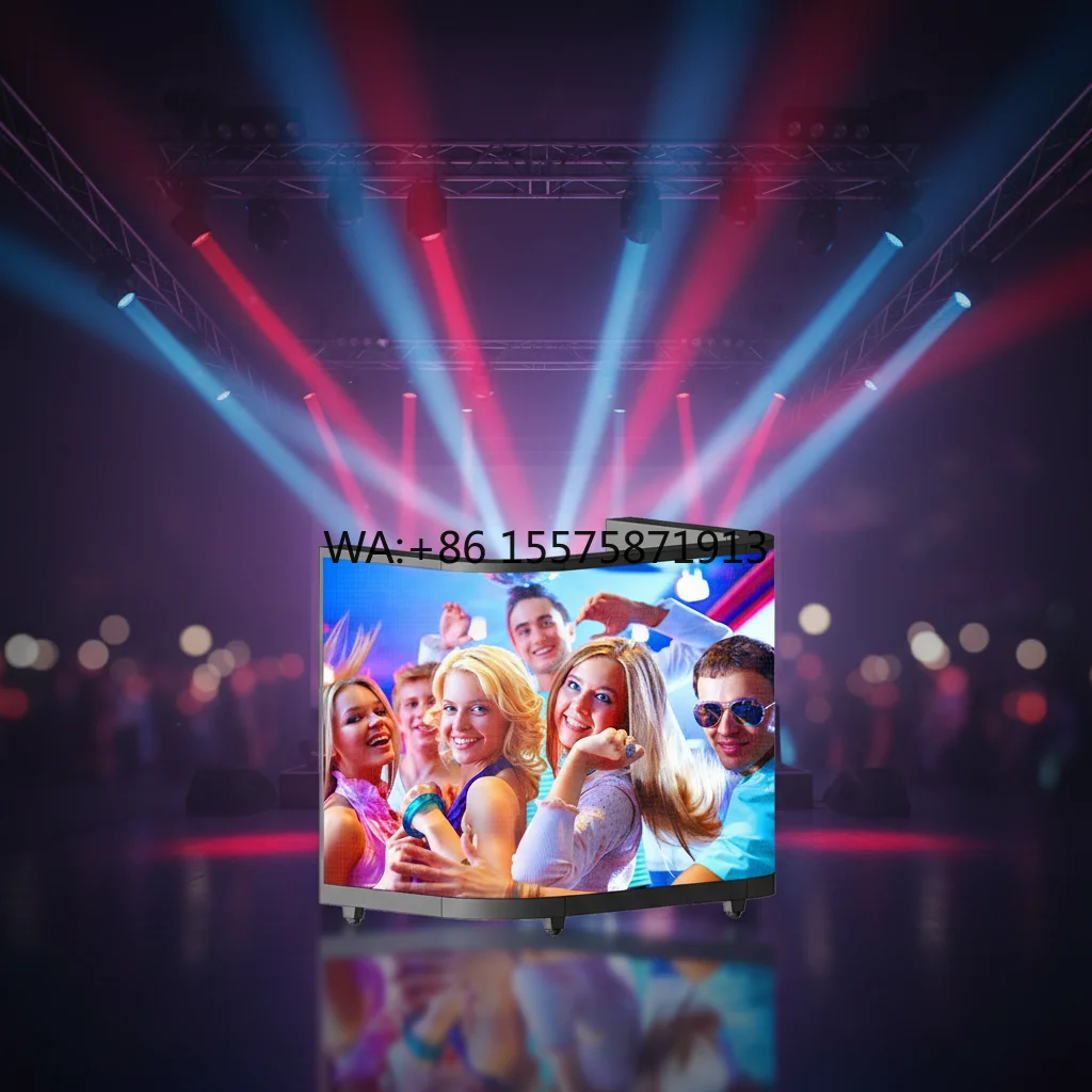 Portable GOB DJ Booth with LED Video Wall Display Desk Stand/Tabletop DJ Station Facade in USA Warehouse