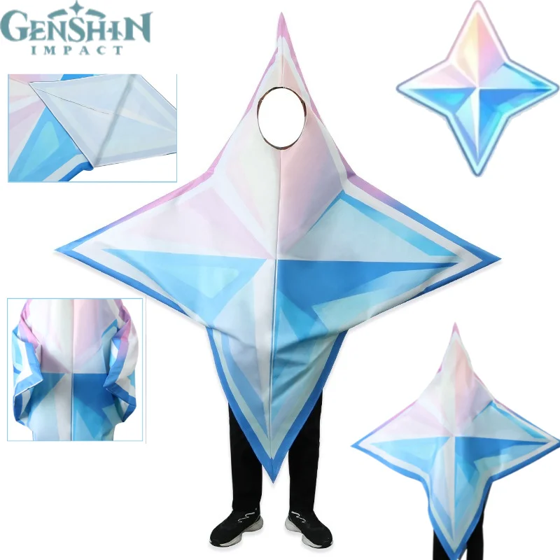 

Genshin Impact Primogem Cosplay Costume Halloween Funny Prick Plush Mascot Costume Anime Game Peripheral for Men and Women