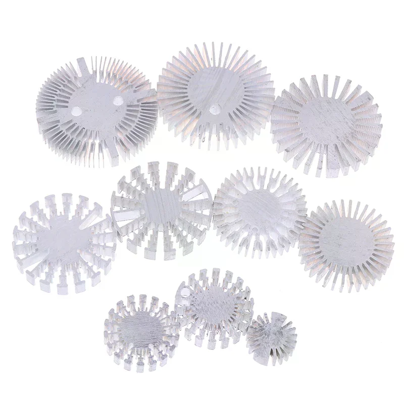COB Radiator Diameter 25/37.5/40/48/50/53/60/65/67MM High Power Led Heatsink Sunflower Solid Radiator Round Alloy Aluminum