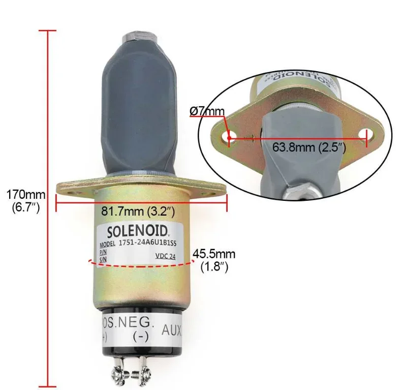 Fuel shutdown Flameout stop solenoid valve SA-4259-24 SA-4259-12 1751-24A6U1B1S5 12V 24V Flameout Switch