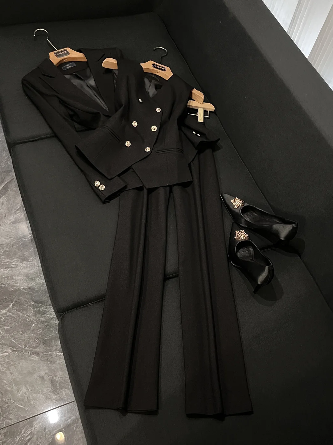 

Ele женский костюм, профессиональная рабочая одежда, осень-зима, элитный модный женский костюм Sle X3, без фирменной рекламной марки