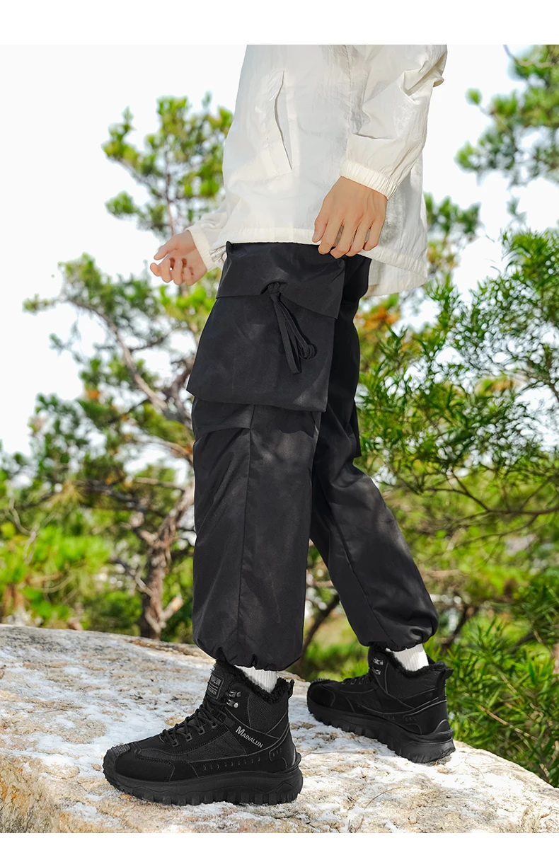Herren-Outdoor-Schuhe und -Stiefel, Herrenschuhe, geeignet für den Winter, leicht, warm, einfach anzuziehen, mit einem stilvollen Obermaterial. – Detail 15