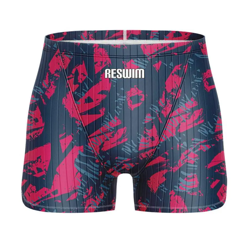 2025 Men's Swim Jammer Swimsuit Athletic Training Racing Swimwear Swimming Trunks For Beach Tights Shorts Quick Dry Bathing Suit image 3