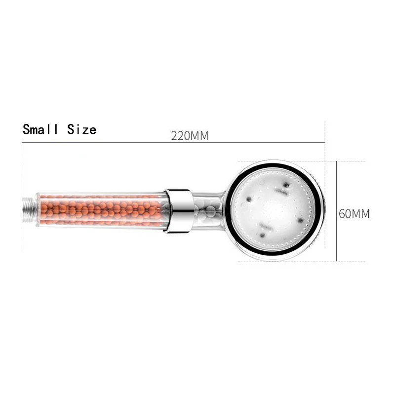 

Temperature controlled 7-color shower head LED bathroom lighting water-saving accessory, small size 220 * 60mm E2