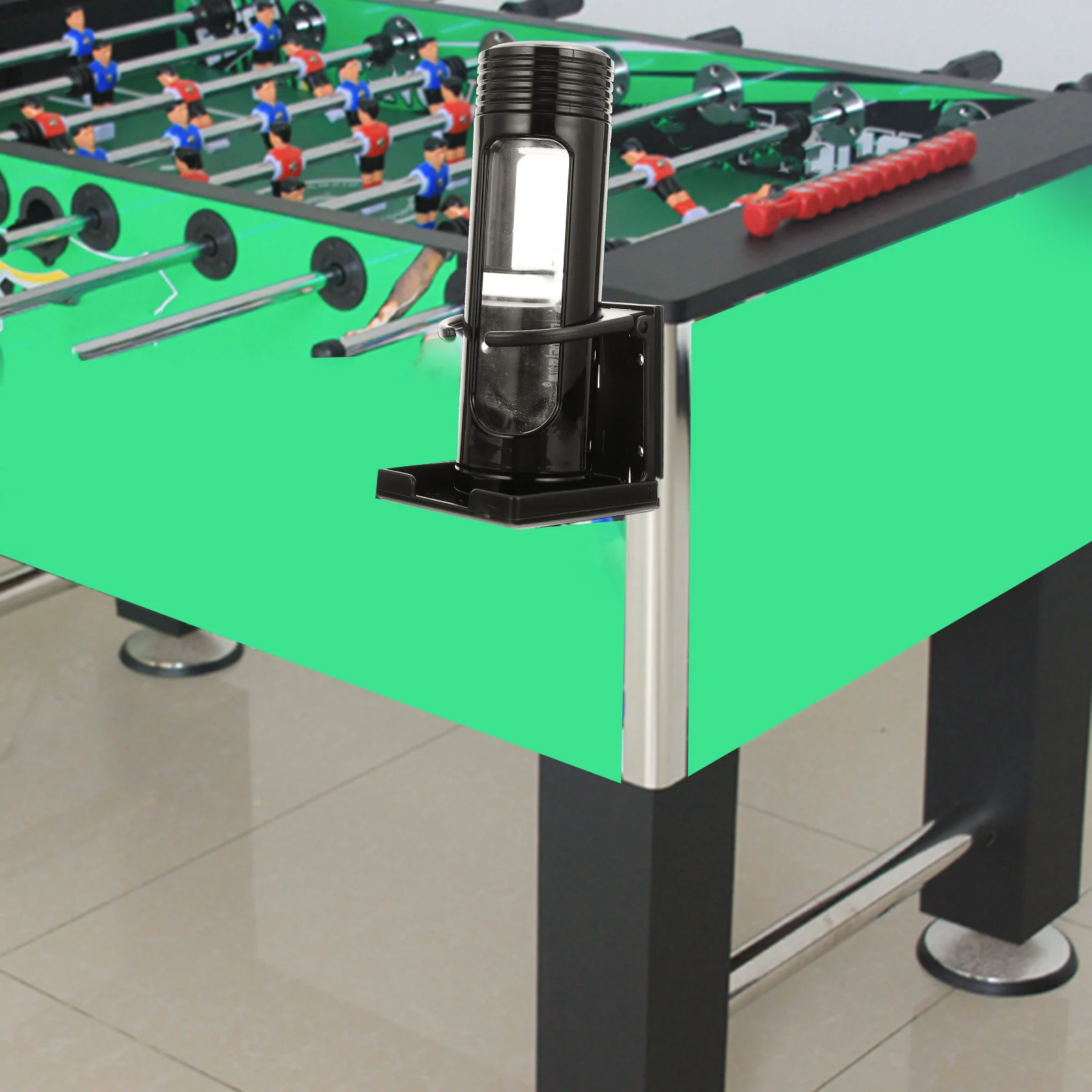 

Foosball Table Cup Stand Premium Plastic Easy Install Suitable Football Game Bottle Rack Cell Phone Vent Foldable Cup