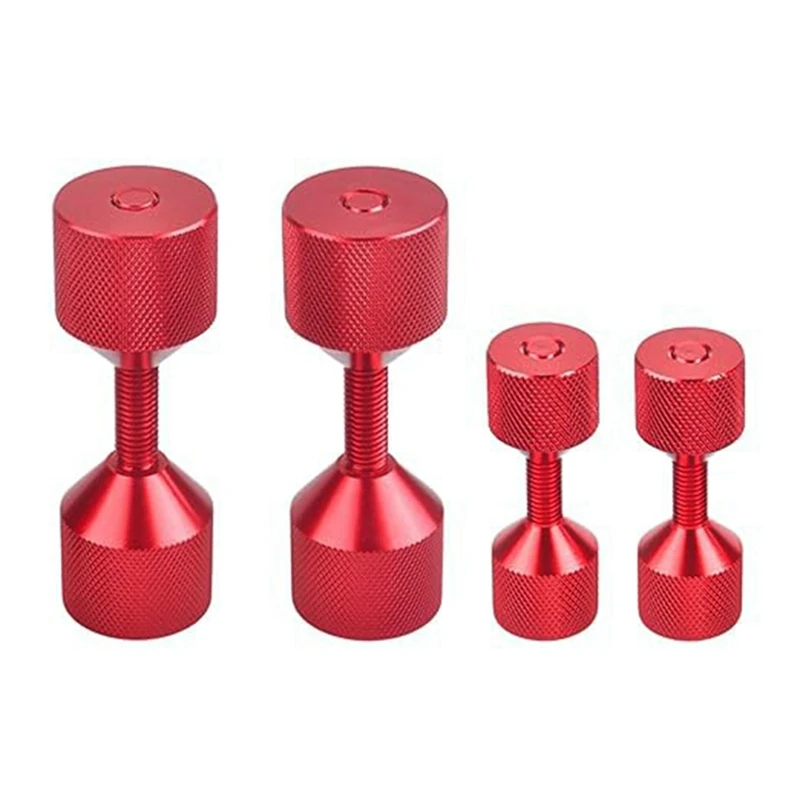 4 Pcs Aluminium Flange Two Hole Pins 1-1/8 Inch Two Hole Alignment Pins & 1-5/8 Inch Detachable Flange