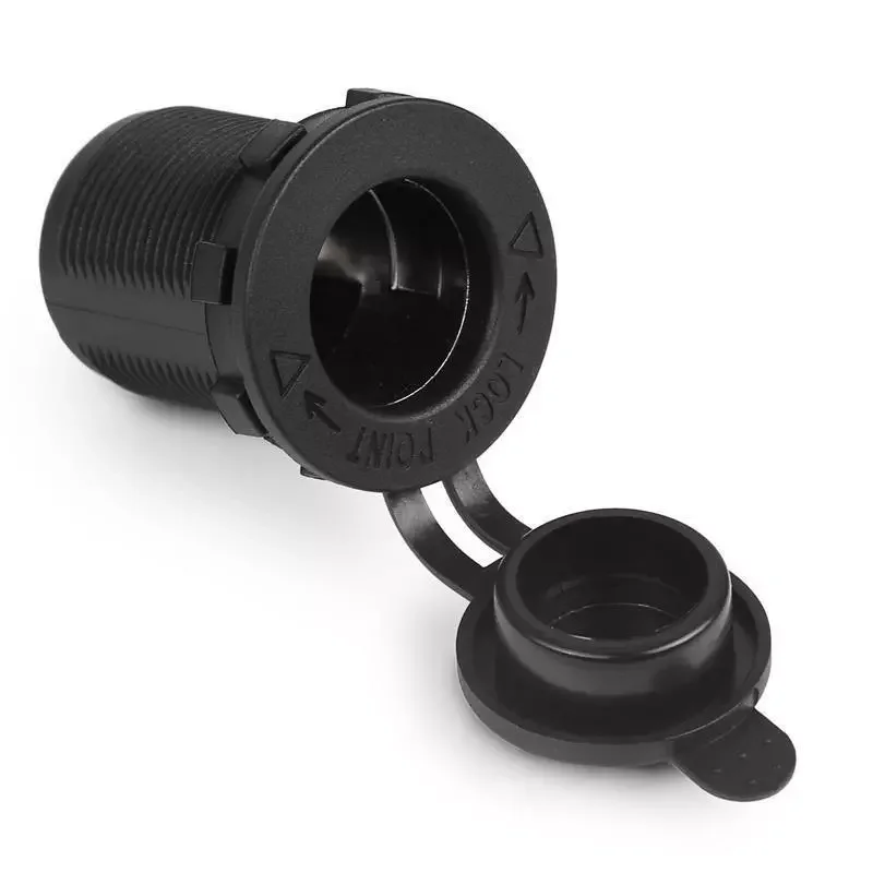 2pcs 12V Car Interior Cigarette Lighter Socket Outlet Charger Power Adapter Plug Waterproof Motorbike Boat Vehicle Accessories