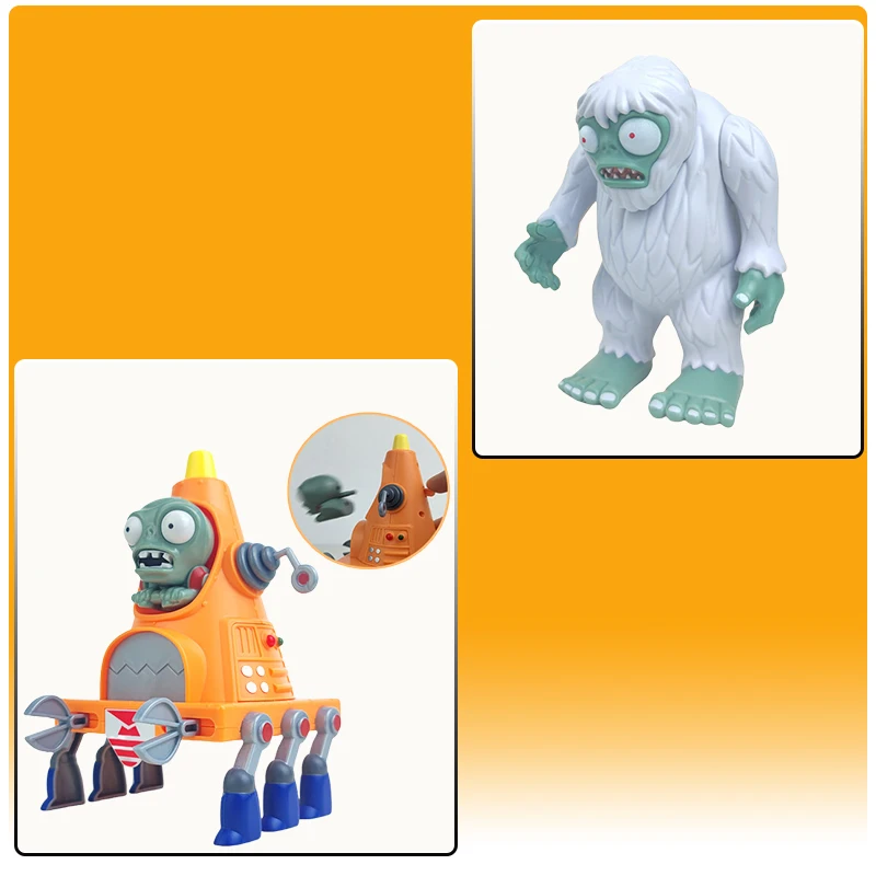 إصدار الرسوم المتحركة الجذاب من "Plant Zombie" مع الملحقات، ونموذج رأس مستدير ميكانيكي آمن، وهدية للأطفال. #3