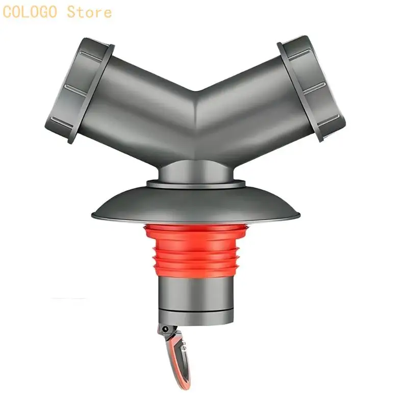 Quickly Connects Split Flows Drain Adapter Corrosions Resistant Hose Divider for Laundry Areas and Modern Bathroom D0LD