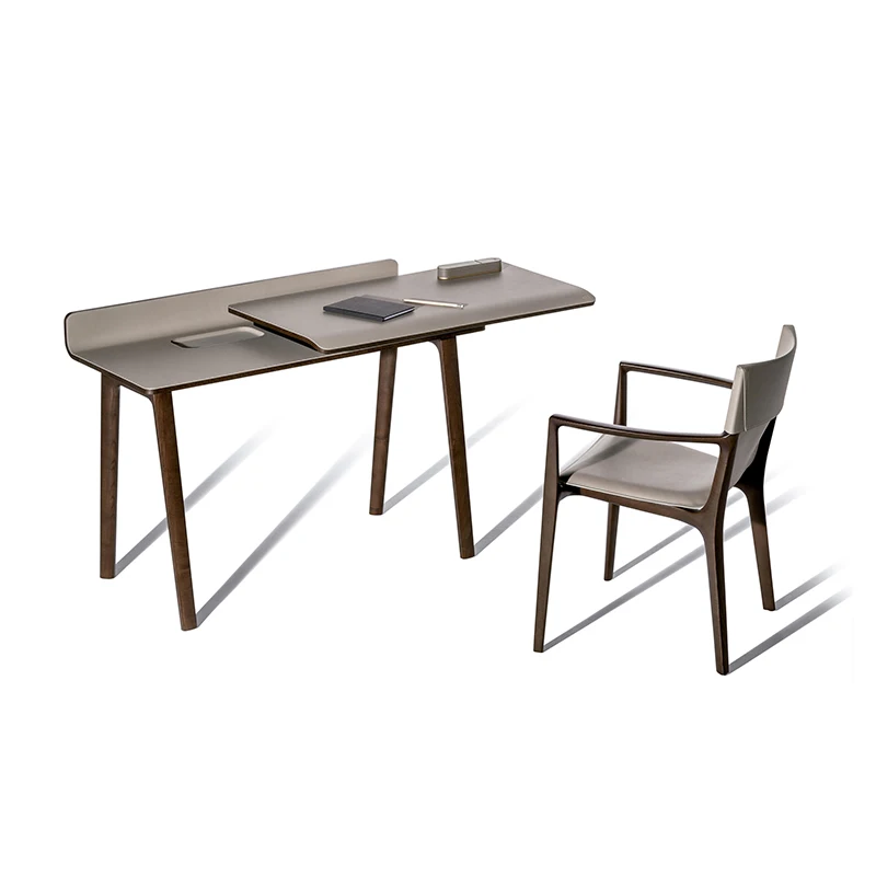 

Italian desk light luxury post-modern furniture writing desk chair high-end boss president desk
